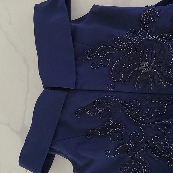 TERANI Wedding gown long off shoulder dress - Picture 13 of 15